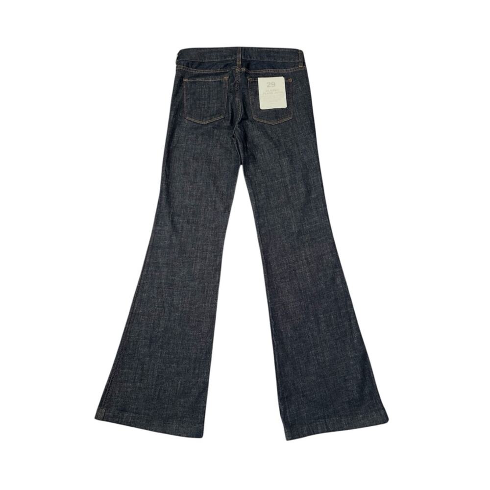 J.Crew Classic Flare Jean Size 29 Inseam 33  Deep Indigo Dark Wash Stretch NWT - Picture 7 of 9